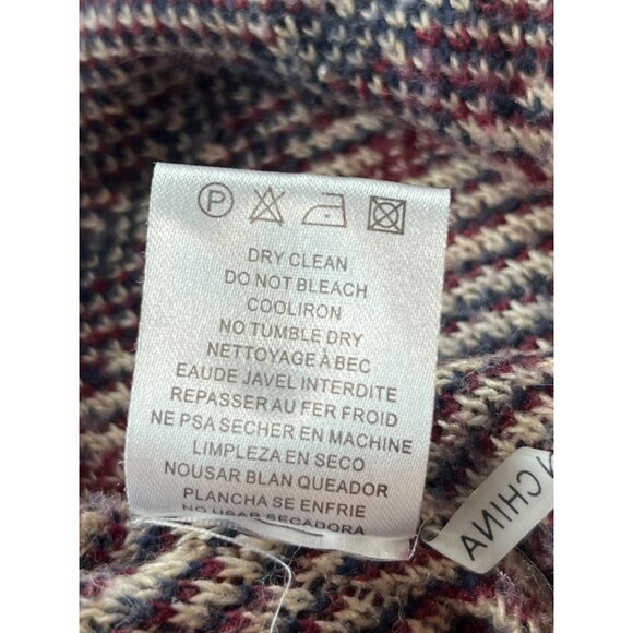 Miracle City Womens S/M Aztec Pattern Cardigan Sweater Southwestern Open Front - Picture 9 of 10